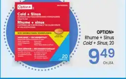 Uniprix OPTION+ Rhume + Sinus/ Cold + Sinus offer
