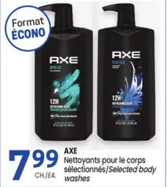 Uniprix AXE Nettoyants pour le corps sélectionnés/Selected body washes offer