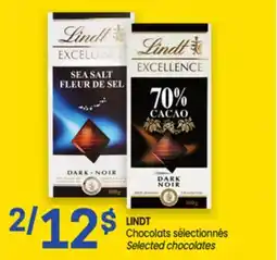 Uniprix LINDT Chocolats sélectionnés / Selected chocolates offer