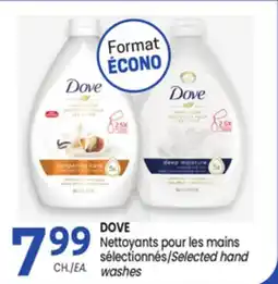 Uniprix DOVE Nettoyants pour les mains sélectionnés/Selected hand washes offer