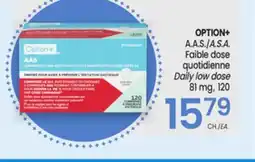 Uniprix OPTION+ A.A.S./A.S.A. Faible dose quotidienne/ Daily low dose 81 mg offer