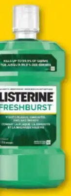 Familiprix Listerine fresh burst antiseptic mouthwash offer