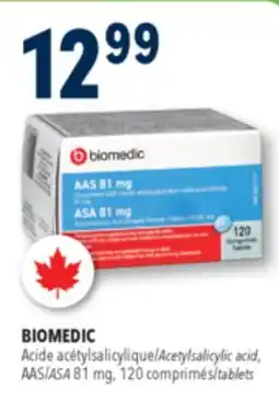 Familiprix BIOMEDIC, Acetylsalicylic acid, AAS/ASA 81 mg, 120 tablets offer