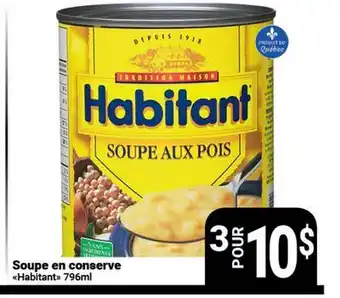 Pasquier Soupe en conserve Habitant offer