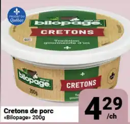 Pasquier Cretons de porc Bilopage offer