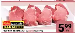 Pasquier Faux-filet de porc offer
