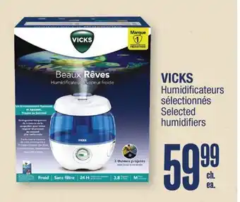 Jean Coutu VICKS Selected humidifiers offer