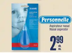 Jean Coutu PERSONNELLE Nasal aspirator offer