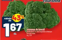 Metro COURONNE DE BROCOLI | BROCCOLI CROWN offer