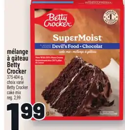 Metro MÉLANGE À GÂTEAU BETTY CROCKER | BETTY CROCKER CAKE MIX offer