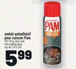Metro ENDUIT ANTIADHÉSIF POUR CUISSON PAM | PAM COOKING SPRAY offer