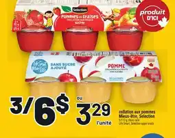 Metro COLLATION AUX POMMES MIEUX‑ÊTRE, SELECTION | LIFE SMART, SELECTION APPLE SNACK offer