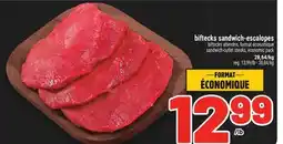 Metro BIFTECKS SANDWICH-ESCALOPES | SANDWICH-CUTLET STEAKS, ECONOMIC PACK offer