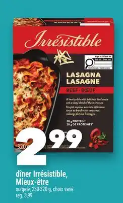Marche Ami dîner Irrésistible, Mieux‑être offer