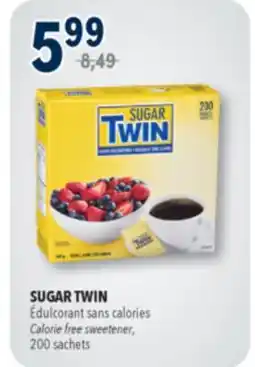Familiprix SUGAR TWIN, Calorie free sweetener, 200 packets offer