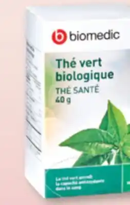 Familiprix BIOMEDIC Organic green tea, 20 sachets offer