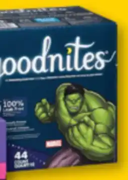 Familiprix HUGGIES GoodNites, Selected training pants offer