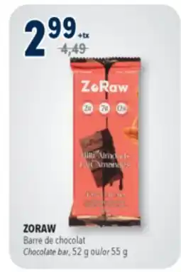 Familiprix ZORAW Chocolate bar, 52g or 55g offer