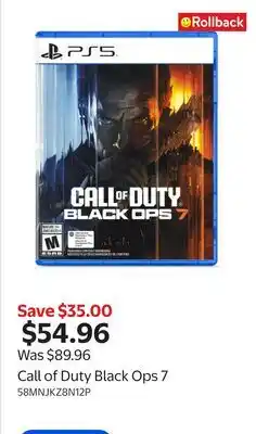 Walmart Call of Duty Black Ops 7 offer