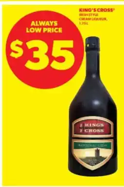 Real Canadian Liquorstore KING’S CROSS Irish Style Cream Liqueur offer