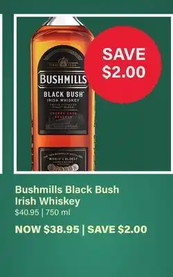 LCBO Bushmills Black Bush Irish Whiskey offer