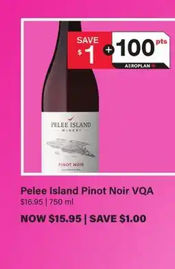 LCBO Pelee Island Pinot Noir VQA offer
