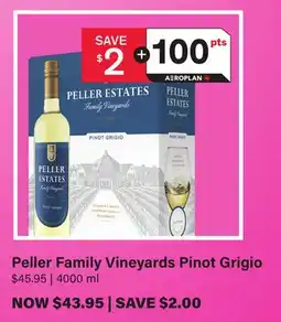 LCBO Peller Family Vineyards Pinot Grigio offer