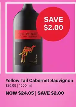 LCBO Yellow Tail Cabernet Sauvignon offer