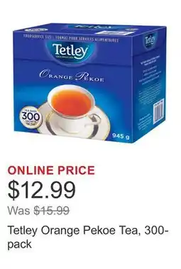 Costco Tetley Orange Pekoe Tea, 300-pack offer