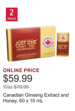 Costco Canadian Ginseng Extract and Honey offer