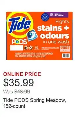 Costco Tide PODS Spring Meadow, 152-count offer