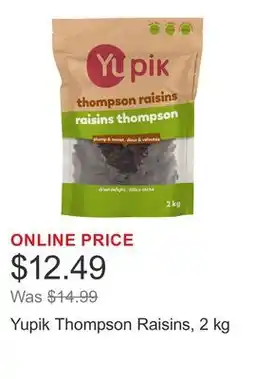 Costco Yupik Thompson Raisins offer