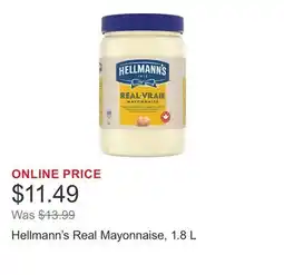 Costco Hellmann's Real Mayonnaise offer