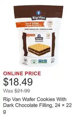 Costco Rip Van Wafer Cookies With Dark Chocolate Filling, 24 × offer