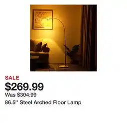 Wayfair 86.5'' Steel Arched Floor Lamp offer