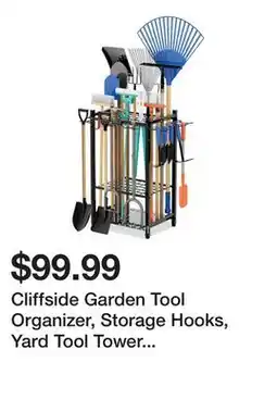 Wayfair Cliffside Garden Tool Organizer, Storage Hooks, Yard Tool Tower Rack, Garage Organization, Storage offer