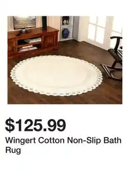 Wayfair Wingert Cotton Non-Slip Bath Rug offer