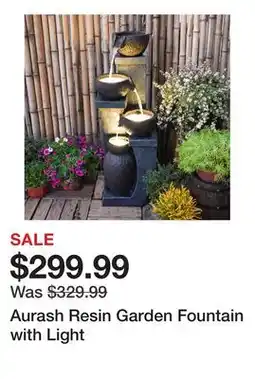 Wayfair Aurash Resin Garden Fountain with Light offer