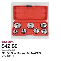 Bumper to Bumper 7Pc Oil Filter Socket Set offer