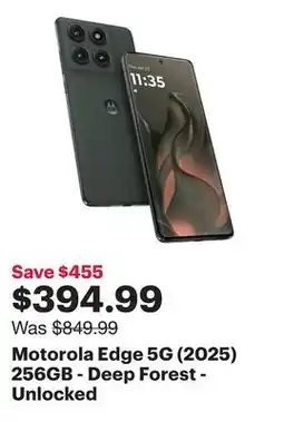 Best Buy Motorola Edge 5G (2025) 256GB - Deep Forest - Unlocked offer