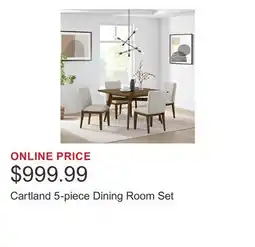 Costco Cartland 5-piece Dining Room Set offer