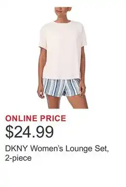 Costco DKNY Women's Lounge Set, 2-piece offer