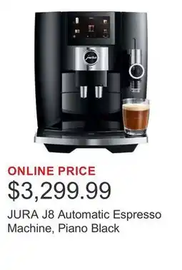 Costco JURA J8 Automatic Espresso Machine, Piano Black offer