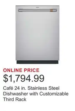 Costco Café 24 in. Stainless Steel Dishwasher with Customizable Third Rack offer