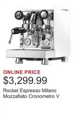Costco Rocket Espresso Milano Mozzafiato Cronometro V offer