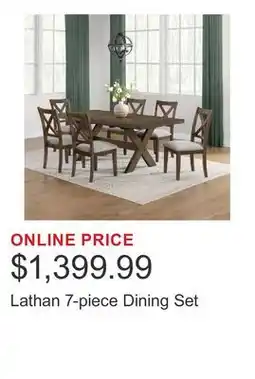 Costco Lathan 7-piece Dining Set offer