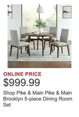 Costco Shop Pike & Main Pike & Main Brooklyn 5-piece Dining Room Set offer