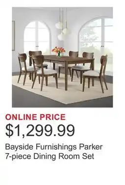 Costco Bayside Furnishings Parker 7-piece Dining Room Set offer