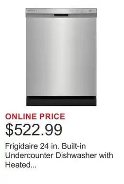 Costco Frigidaire 24 in. Built-in Undercounter Dishwasher with Heated Drying System offer