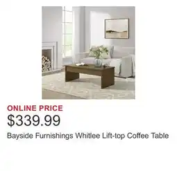 Costco Bayside Furnishings Whitlee Lift-top Coffee Table offer